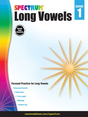 cover image of Long Vowels, Grade 1